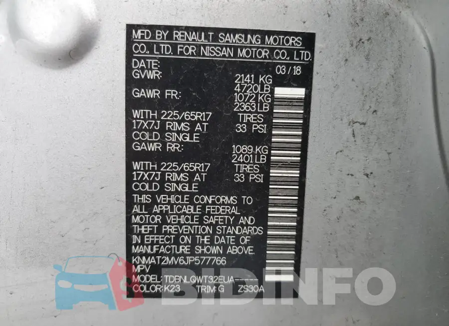 KNMAT2MV6JP577766 Photo# 12