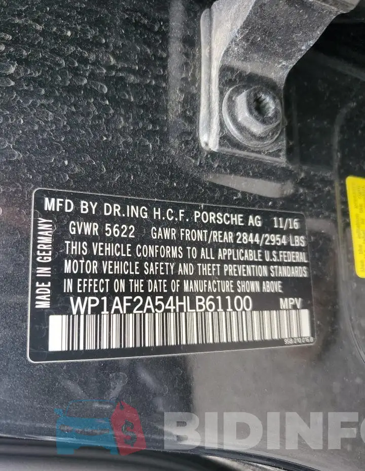 WP1AF2A54HLB61100 Photo# 13