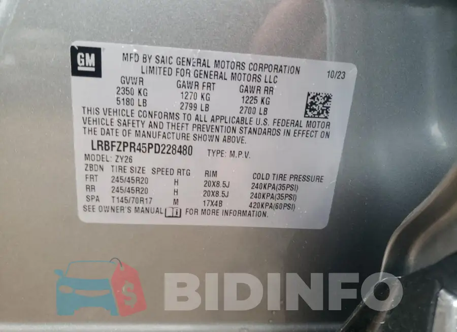 LRBFZPR45PD228480 Photo# 12