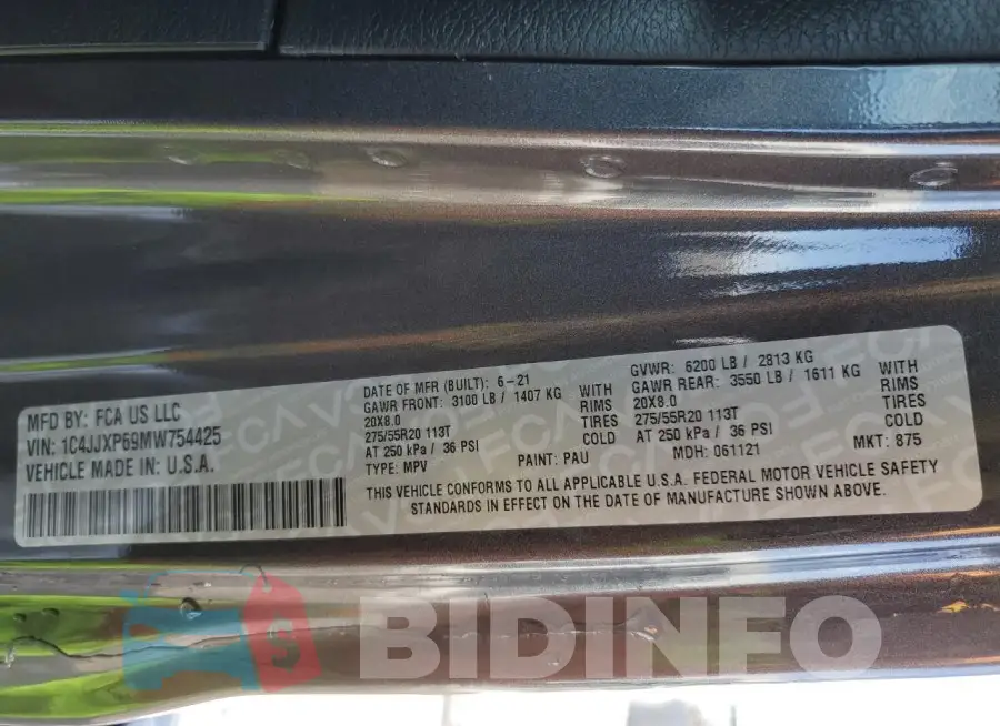 1C4JJXP69MW754425 Photo# 12