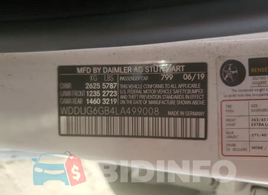 WDDUG6GB4LA499008 Photo# 12