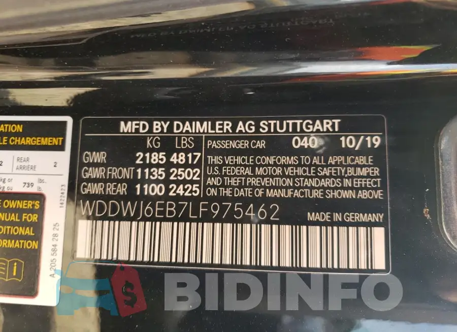 WDDWJ6EB7LF975462 Photo# 12