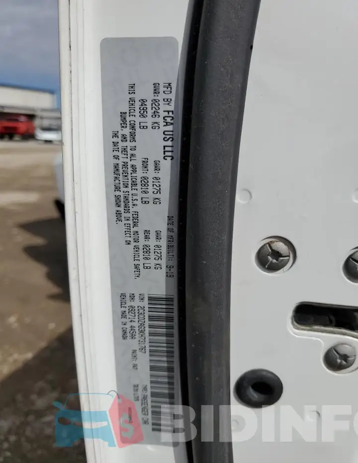 2C3CDZAG3KH731767 Photo# 13