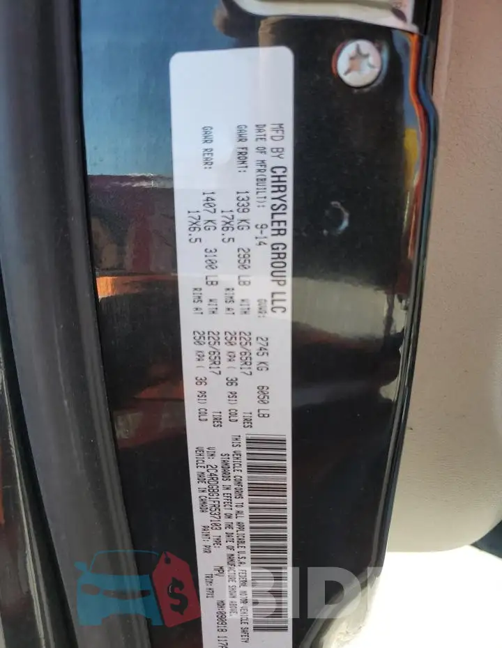 2C4RDGBG1FR537103 Photo# 13
