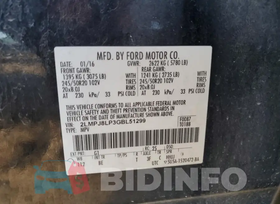 2LMPJ8LP3GBL51299 Photo# 13