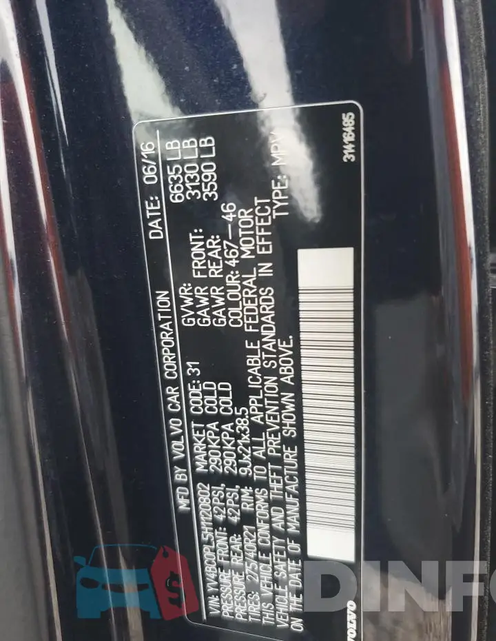 YV4BC0PL5H1120802 Photo# 13