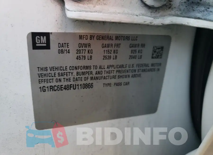 1G1RC6E48FU110866 Photo# 12