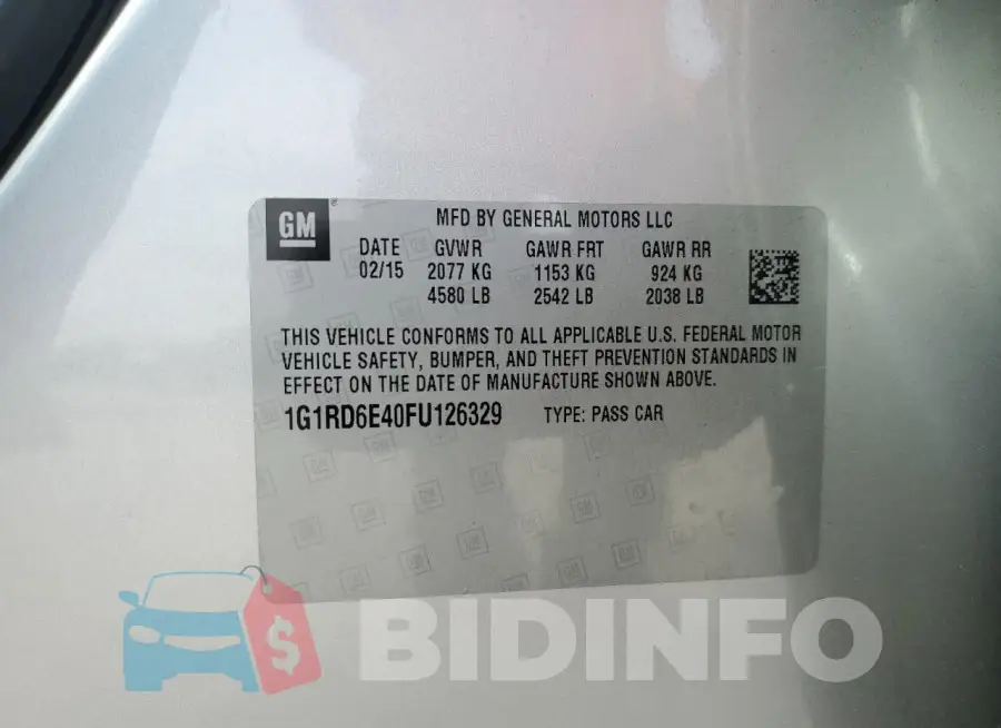 1G1RD6E40FU126329 Photo# 13