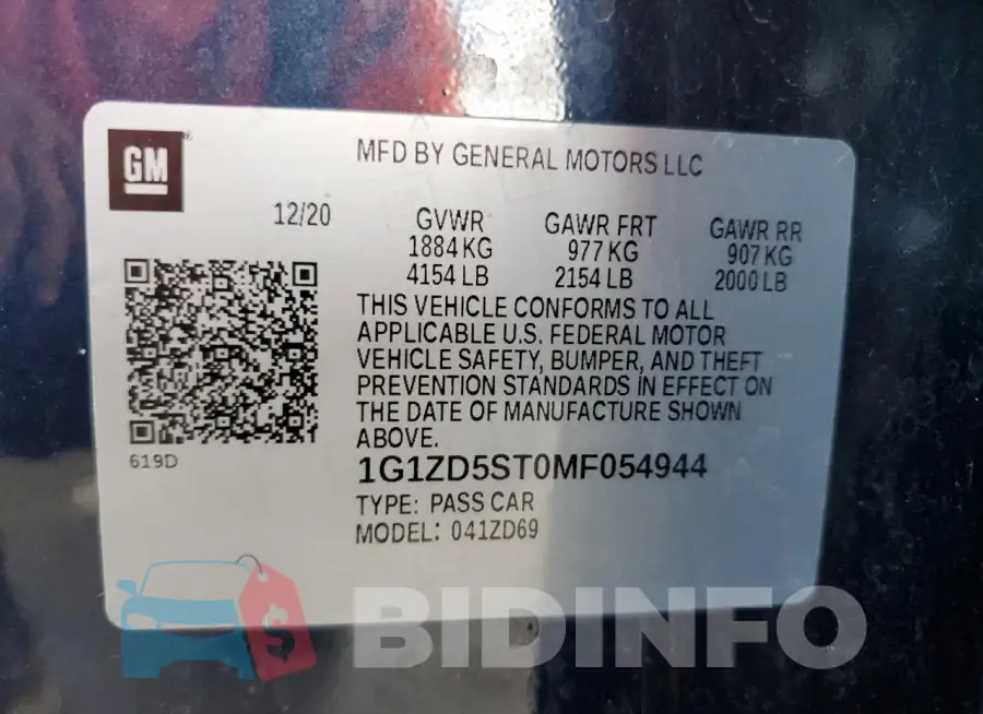 1G1ZD5ST0MF054944 Photo# 12