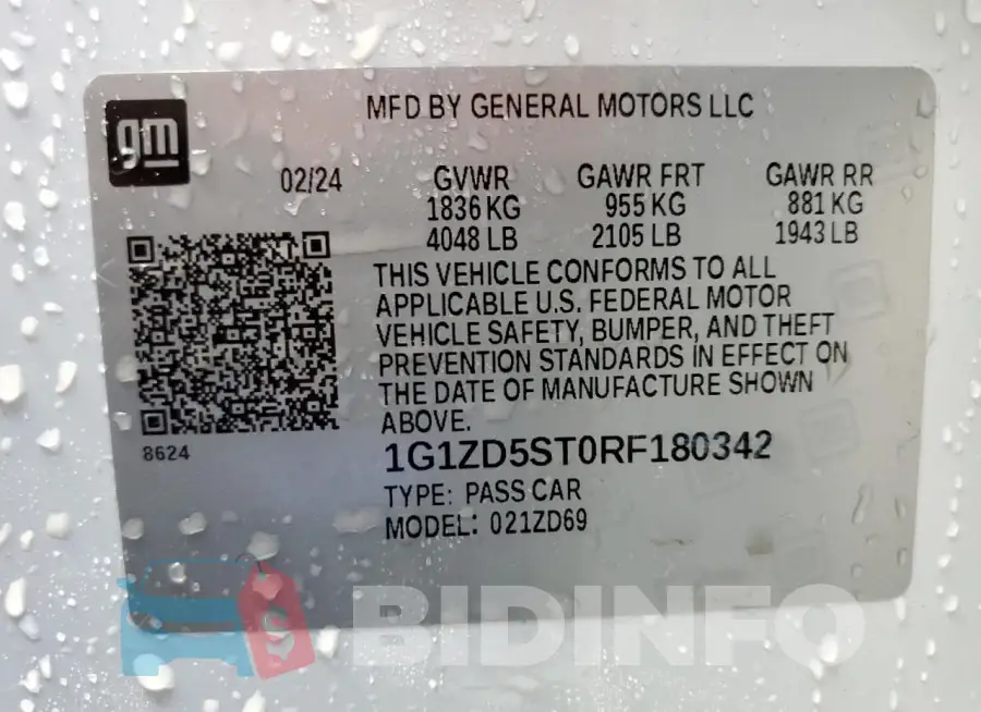 1G1ZD5ST0RF180342 Photo# 13