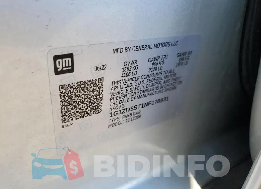 1G1ZD5ST1NF178531 Photo# 13