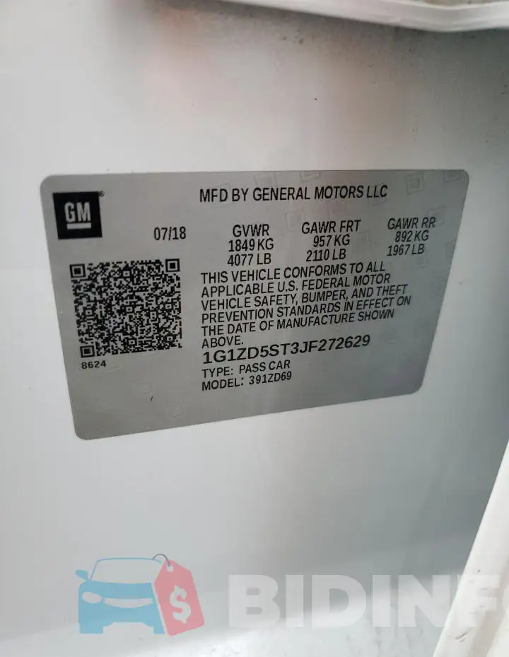 1G1ZD5ST3JF272629 Photo# 12