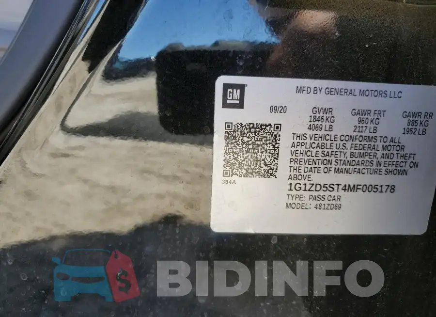1G1ZD5ST4MF005178 Photo# 12