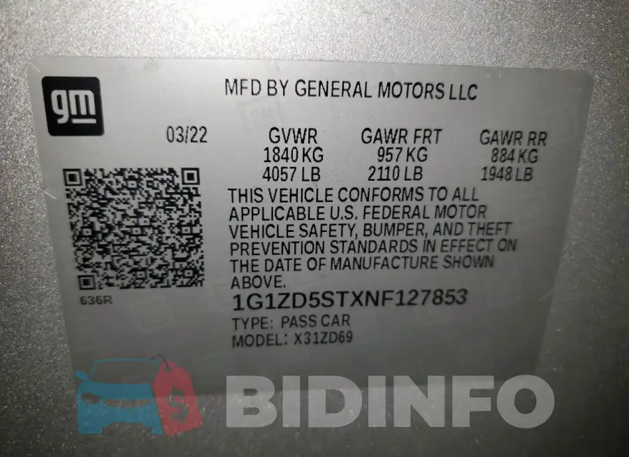 1G1ZD5STXNF127853 Photo# 12