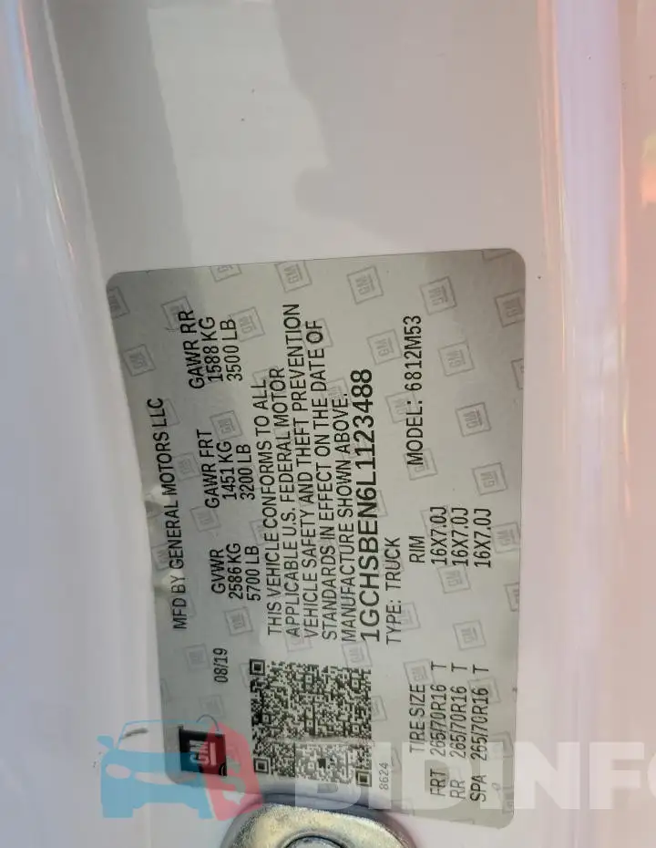 1GCHSBEN6L1123488 Photo# 12