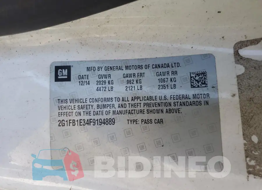 2G1FB1E34F9194889 Photo# 12