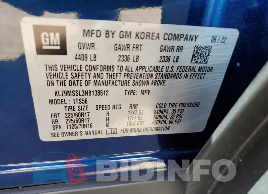 KL79MSSL3NB138512 Photo# 13
