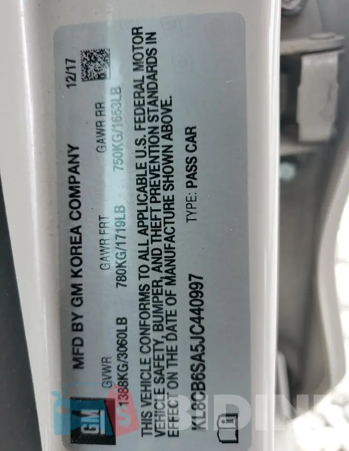 KL8CB6SA5JC440997 Photo# 14