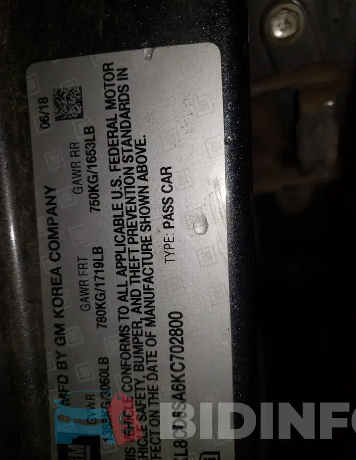 KL8CD6SA6KC702800 Photo# 12