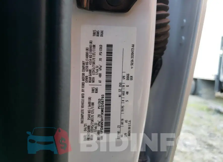 1FD8W3HTXMED58793 Photo# 12