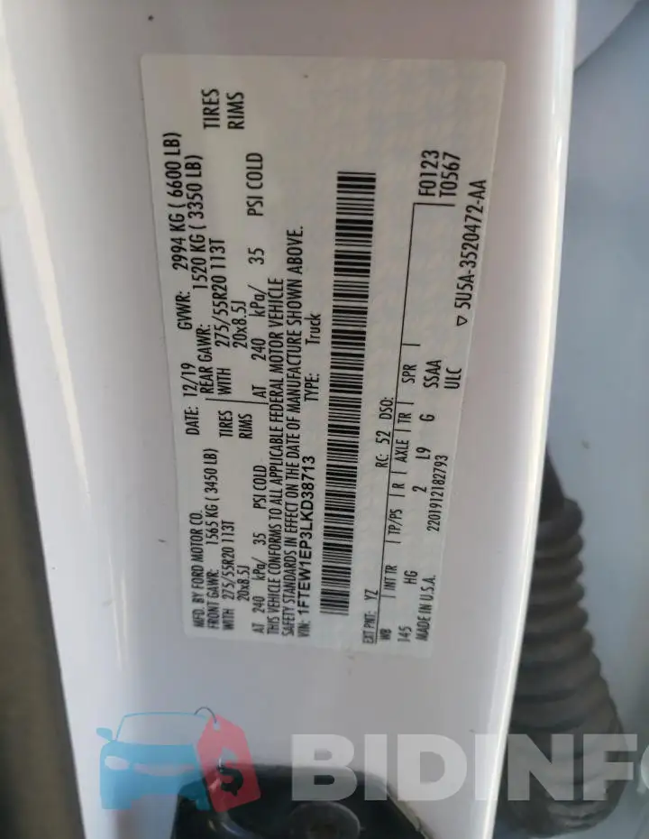 1FTEW1EP3LKD38713 Photo# 12