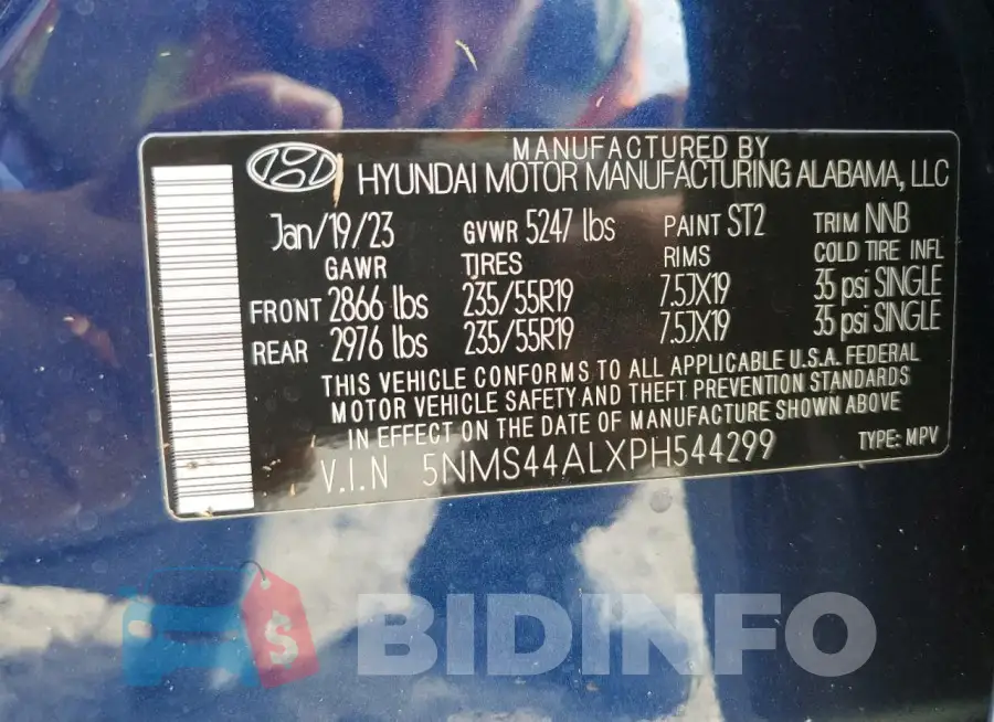 5NMS44ALXPH544299 Photo# 13