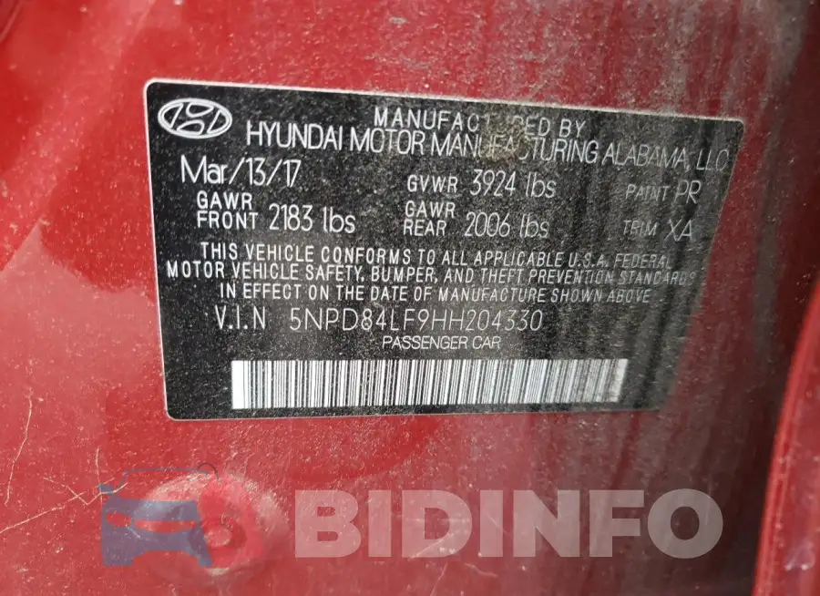5NPD84LF9HH204330 Photo# 12