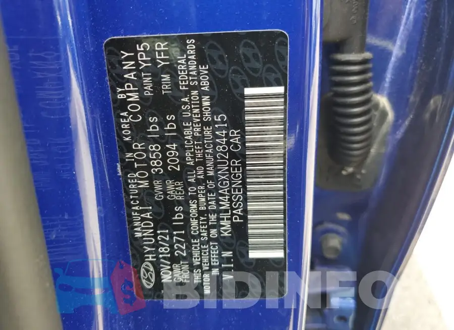 KMHLM4AGXNU284415 Photo# 12