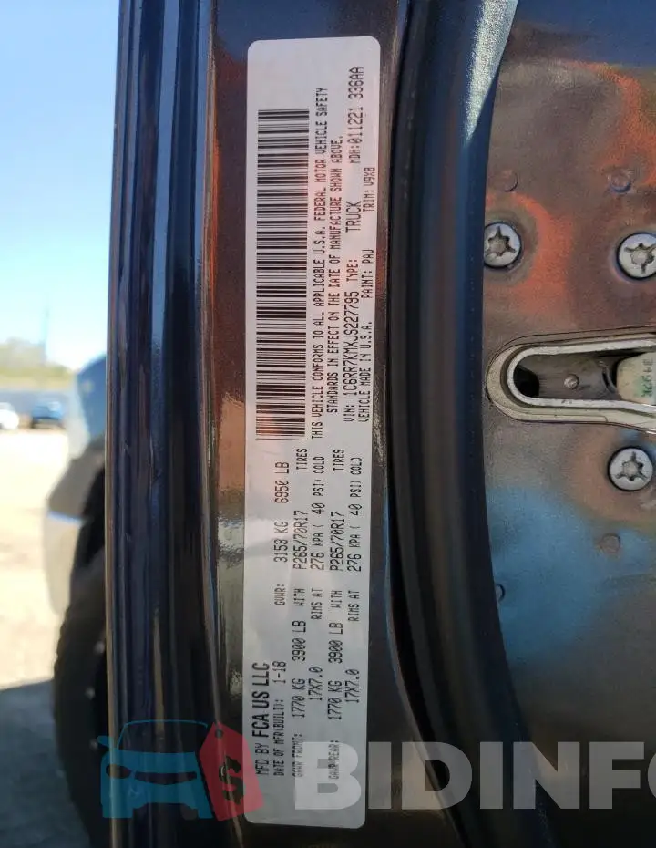 1C6RR7KMXJS227795 Photo# 12