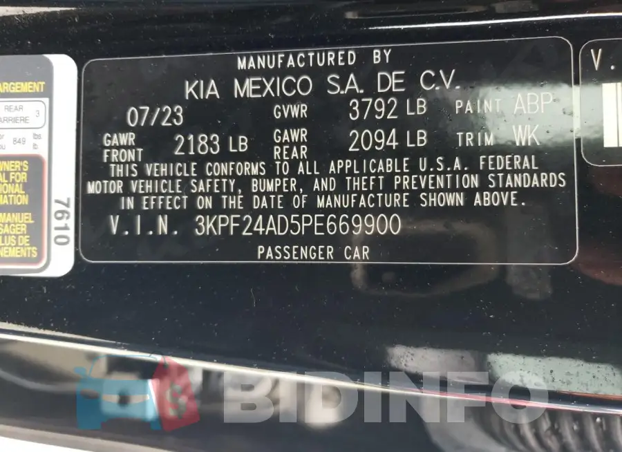 3KPF24AD5PE669900 Photo# 12