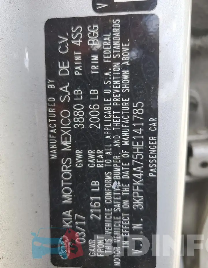 3KPFK4A75HE141785 Photo# 12
