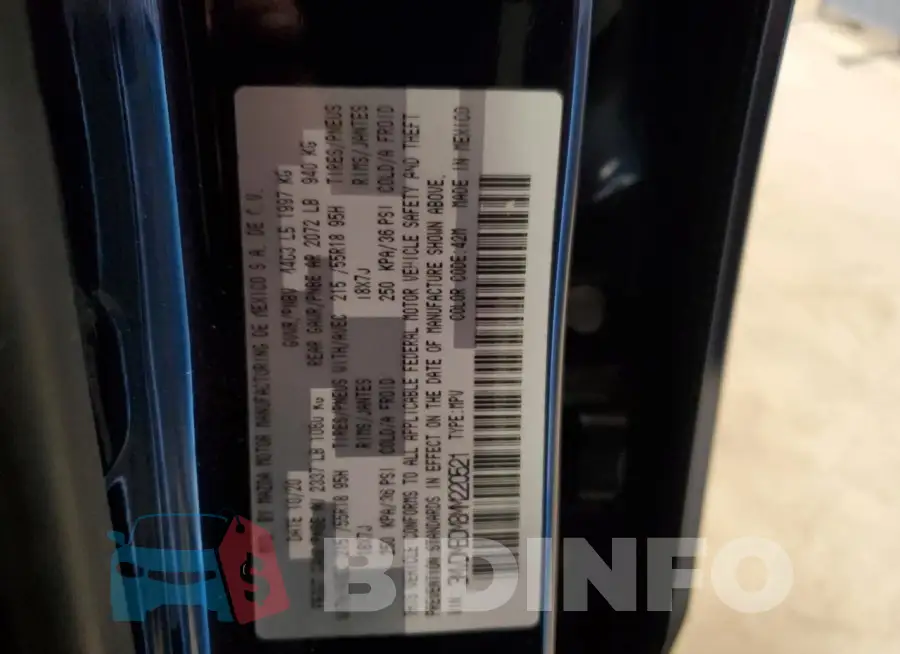 3MVDMBDM8MM220521 Photo# 12