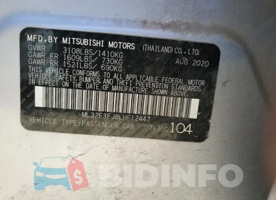 ML32F3FJ8LHF12447 Photo# 12