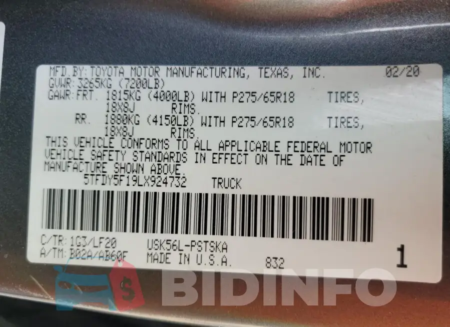 5TFDY5F19LX924732 Photo# 13
