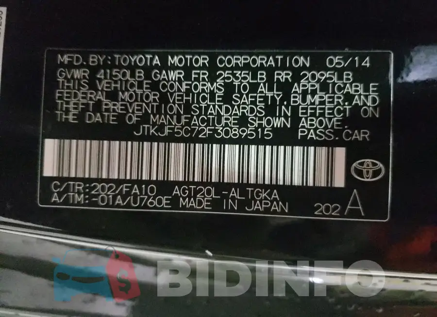 JTKJF5C72F3089515 Photo# 12