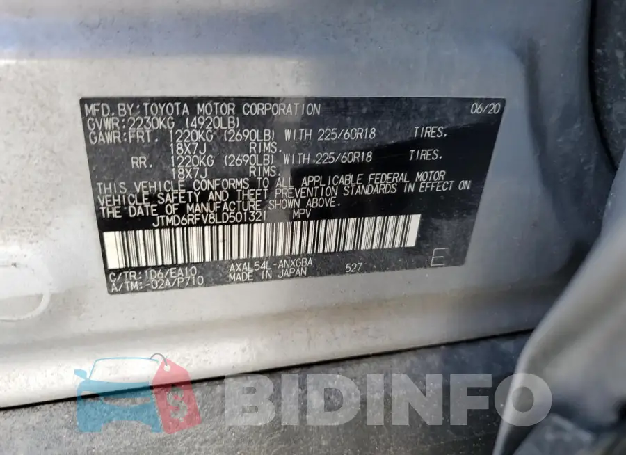 JTMD6RFV8LD501321 Photo# 12