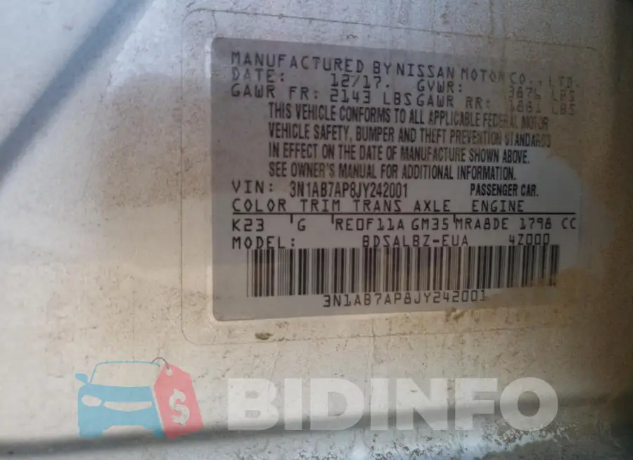 3N1AB7AP8JY242001 Photo# 13