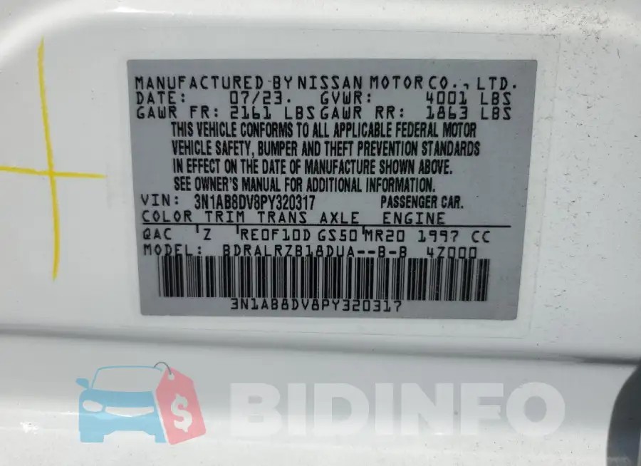3N1AB8DV8PY320317 Photo# 13