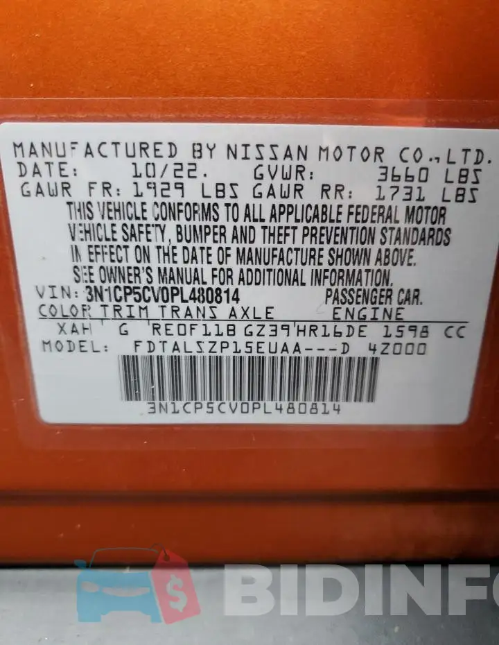 3N1CP5CV0PL480814 Photo# 13