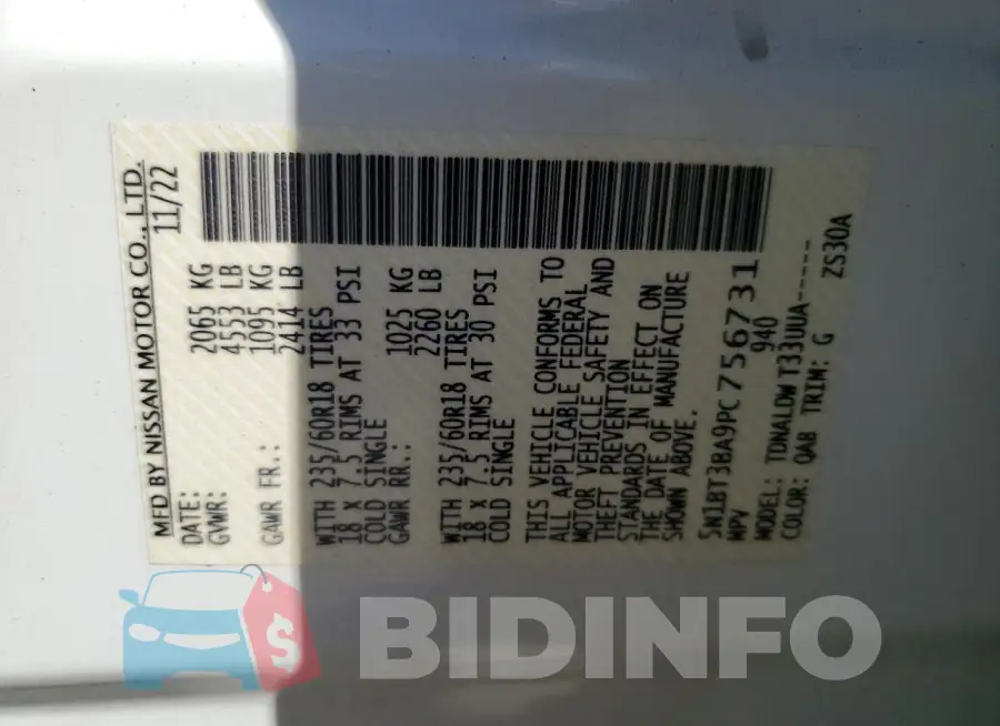 5N1BT3BA9PC756731 Photo# 13