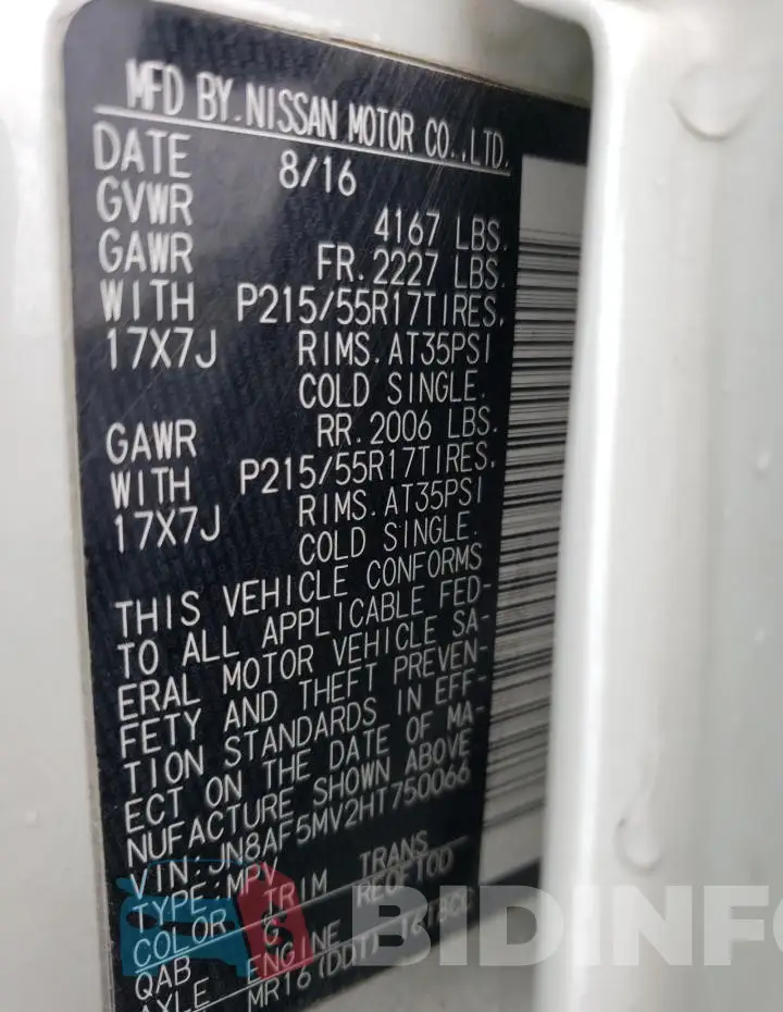 JN8AF5MV2HT750066 Photo# 12