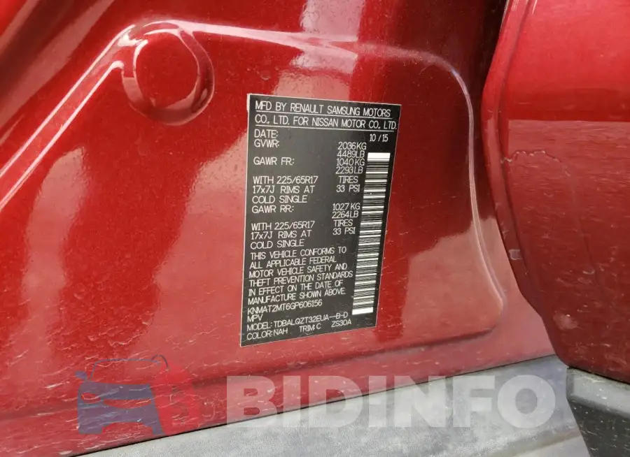 KNMAT2MT6GP606156 Photo# 12