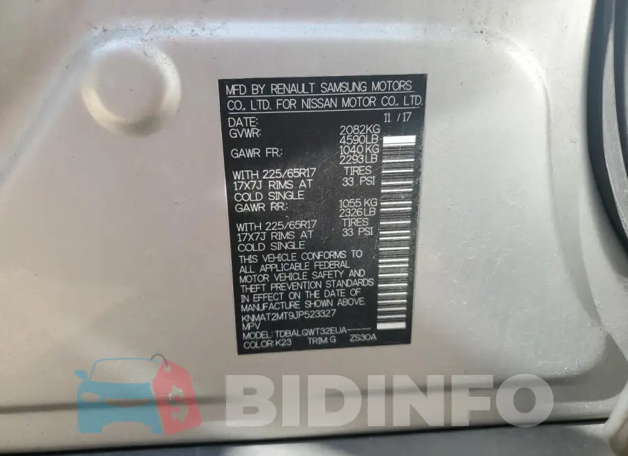 KNMAT2MT9JP523327 Photo# 14
