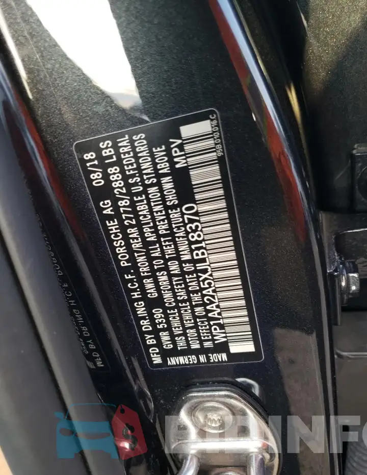 WP1AA2A5XJLB18370 Photo# 12