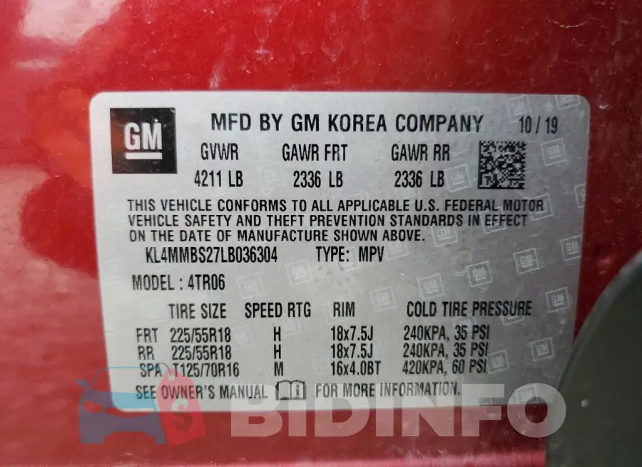 KL4MMBS27LB036304 Photo# 13