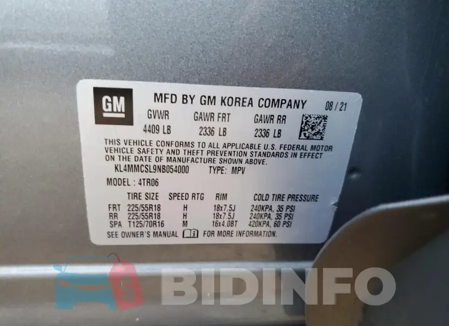 KL4MMCSL9NB054000 Photo# 13