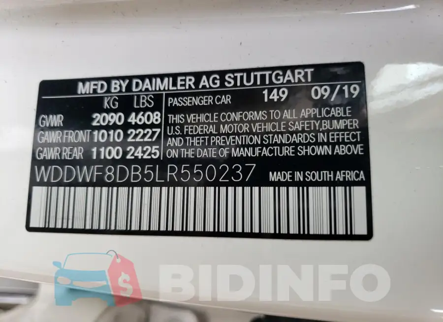 WDDWF8DB5LR550237 Photo# 13