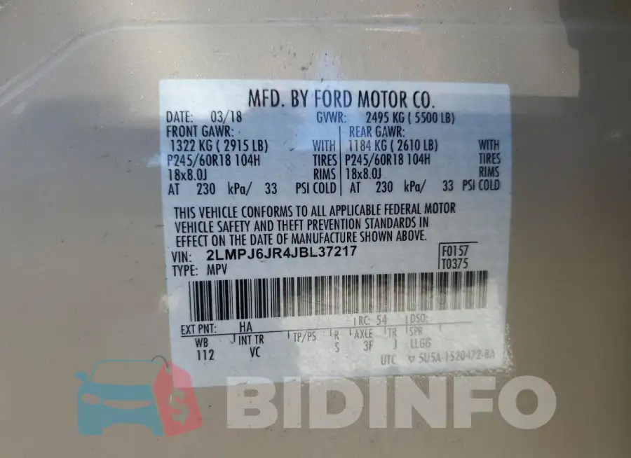 2LMPJ6JR4JBL37217 Photo# 12