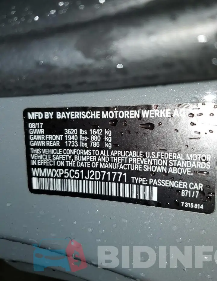WMWXP5C51J2D71771 Photo# 12