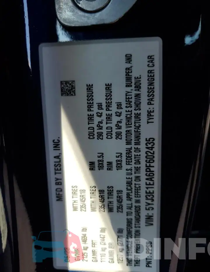 5YJ3E1EA6PF602435 Photo# 12